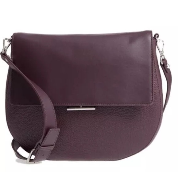 oxblood messenger bag